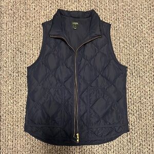 J.Crew Navy Quilted Vest
